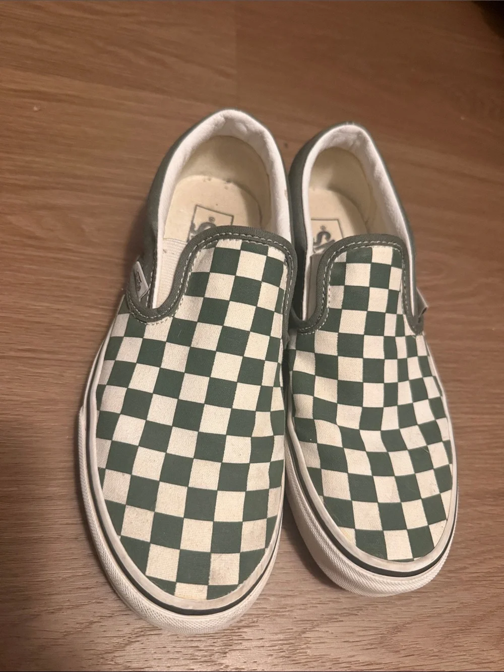 Vans Classic Slip-On Checkerboard Black White Canvas Sneakers